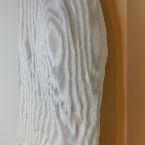 All In Motion Light Blue Ribbed Racerback Crop Tank Sports Bra - Picture 2 of 5